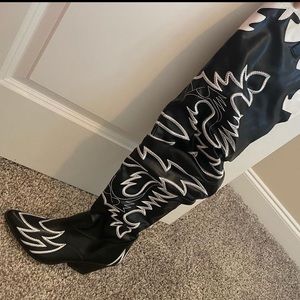 Thigh High Western Boots